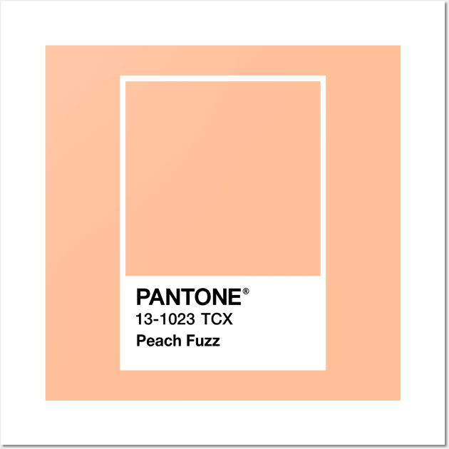 Color of the Year 2024 - Pantone - Peach Fuzz Wall Art by Vitaliy_Klimenko